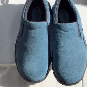Lands' End Women's Blue Slip-On Winter Boots